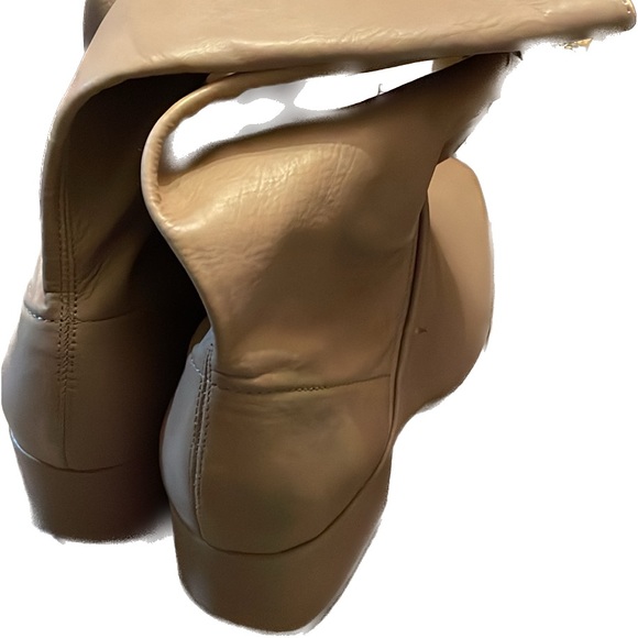 Taupe Color Genuine Leather Boots(Not Fake) - Picture 6 of 10